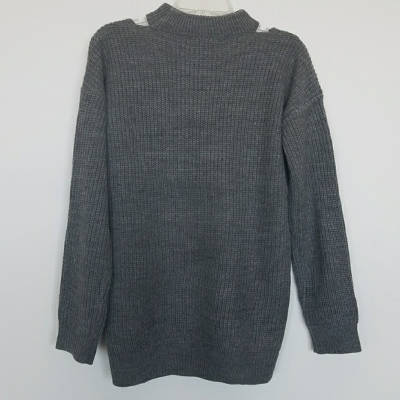 Lace Up Choker Knit Sweater! LAST 1! - Picture 4 of 5